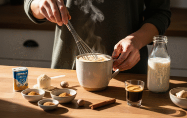 Healthy Spiced Protein Latte